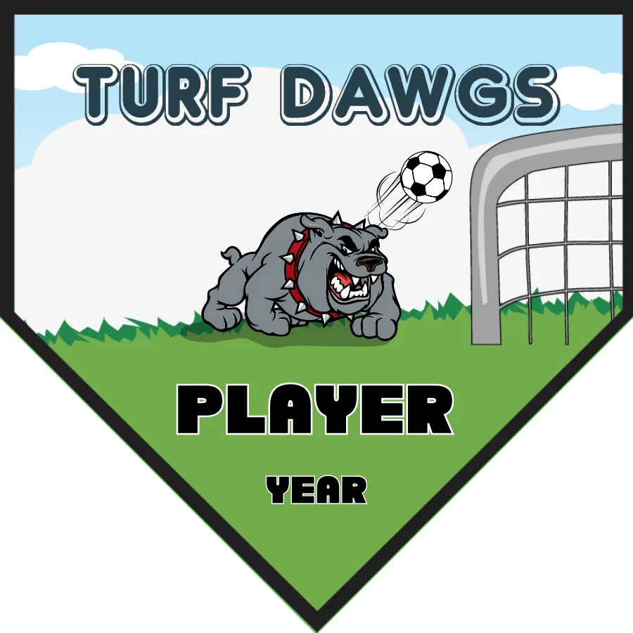 Dawgs Turf Soccer Banner-personalized-soccer-banner-picture