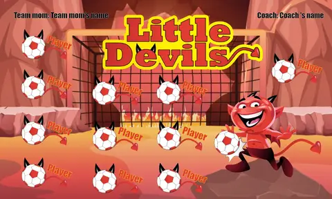 Little Devils Soccer Banner -homemade-soccer-banner-ideas-picture