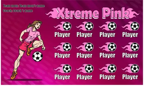 Xtreme Pink Soccer Banner-soccer-field-banners-picture