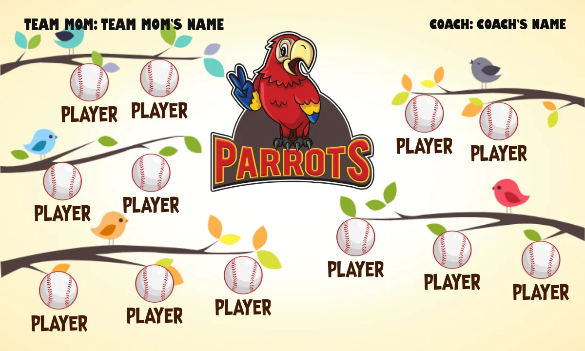 Parrots Softball Banner-softball-banner-pictures-images