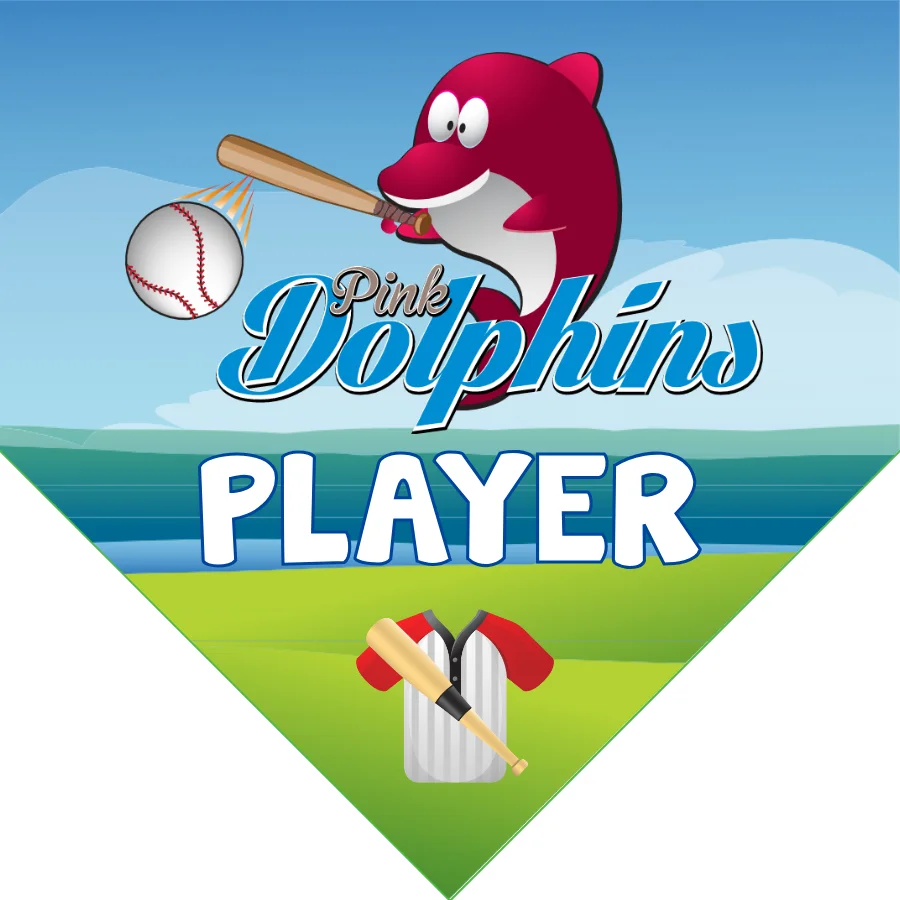 Pink Dolphins 2 Softball Banner-vinyl-softball-banners-images