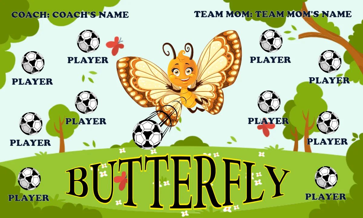 Butterfly Soccer Bannersoccer-banners-near-me