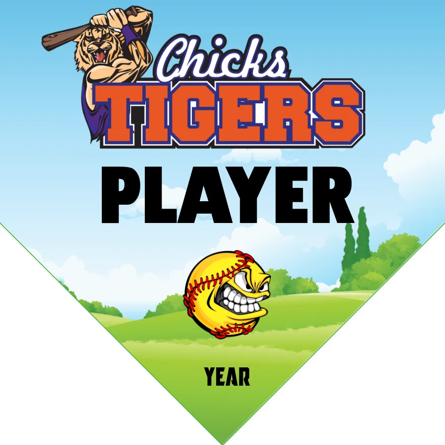 ChickTigers 2 Softball Banner-custom-softball-banners-images