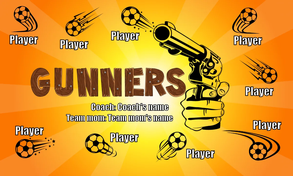 Gunners Soccer Banner-soccer-banners-ideas