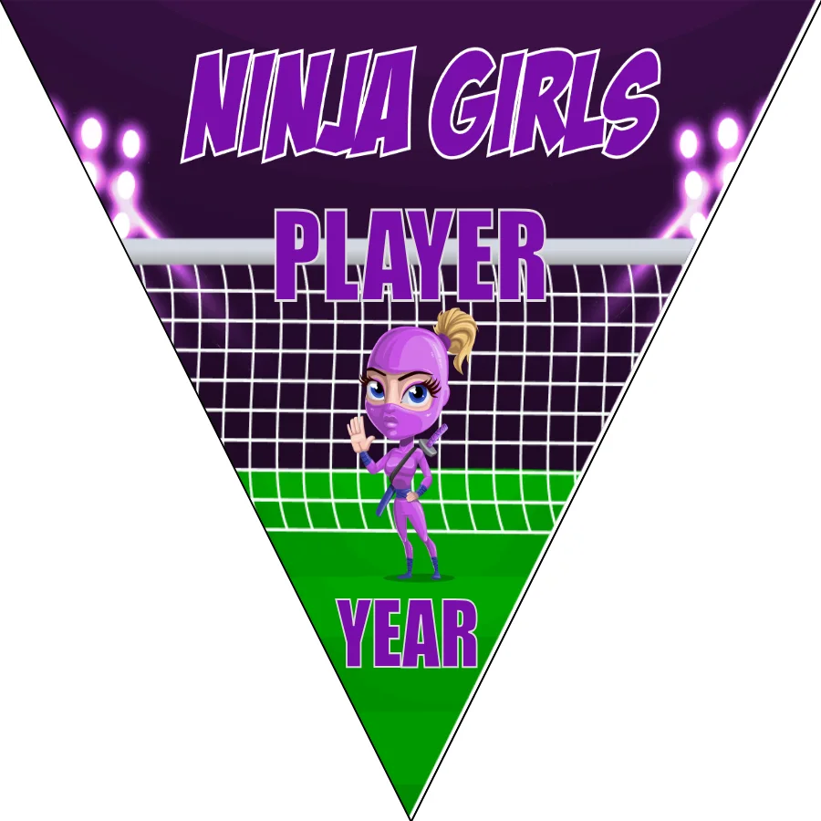 Ninja Girls Soccer Banner-soccer-team-banners-ayso-picture