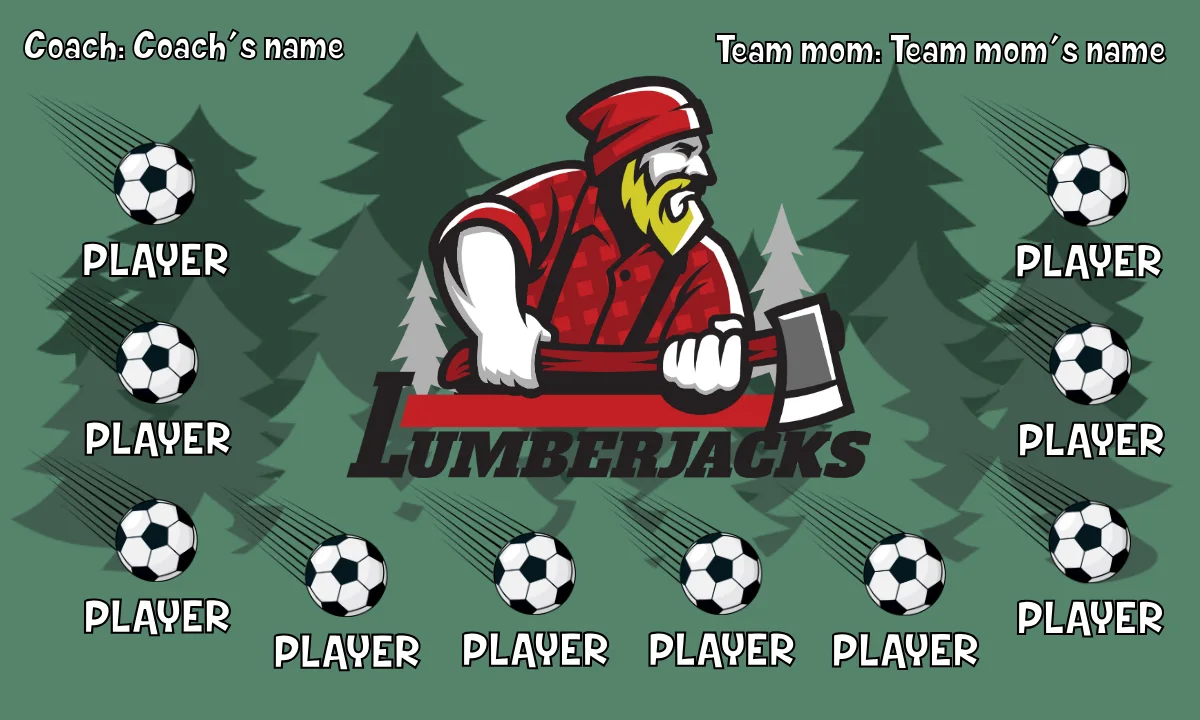 Lumberjacks Soccer Banner-soccer-banners-near-me-picture