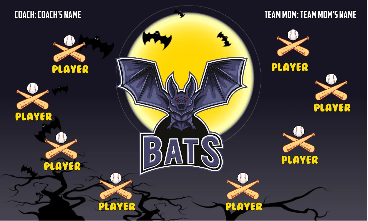 Bats 2 Softball Banner-airbrushed-softball-banners-images