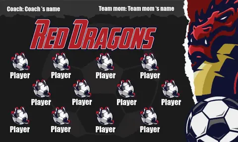 Red Dragons Soccer Banner-soccer-banner-samples-picture