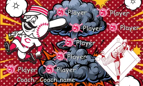 Cincinnati Reds 2s Baseball Banner-cool-baseball-banners-images