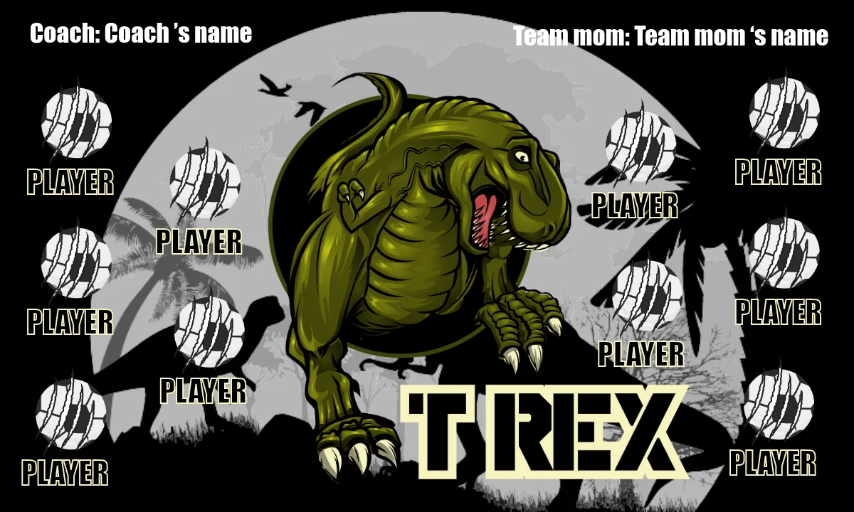 T rex Soccer Banner soccer-soccer-banners-picture