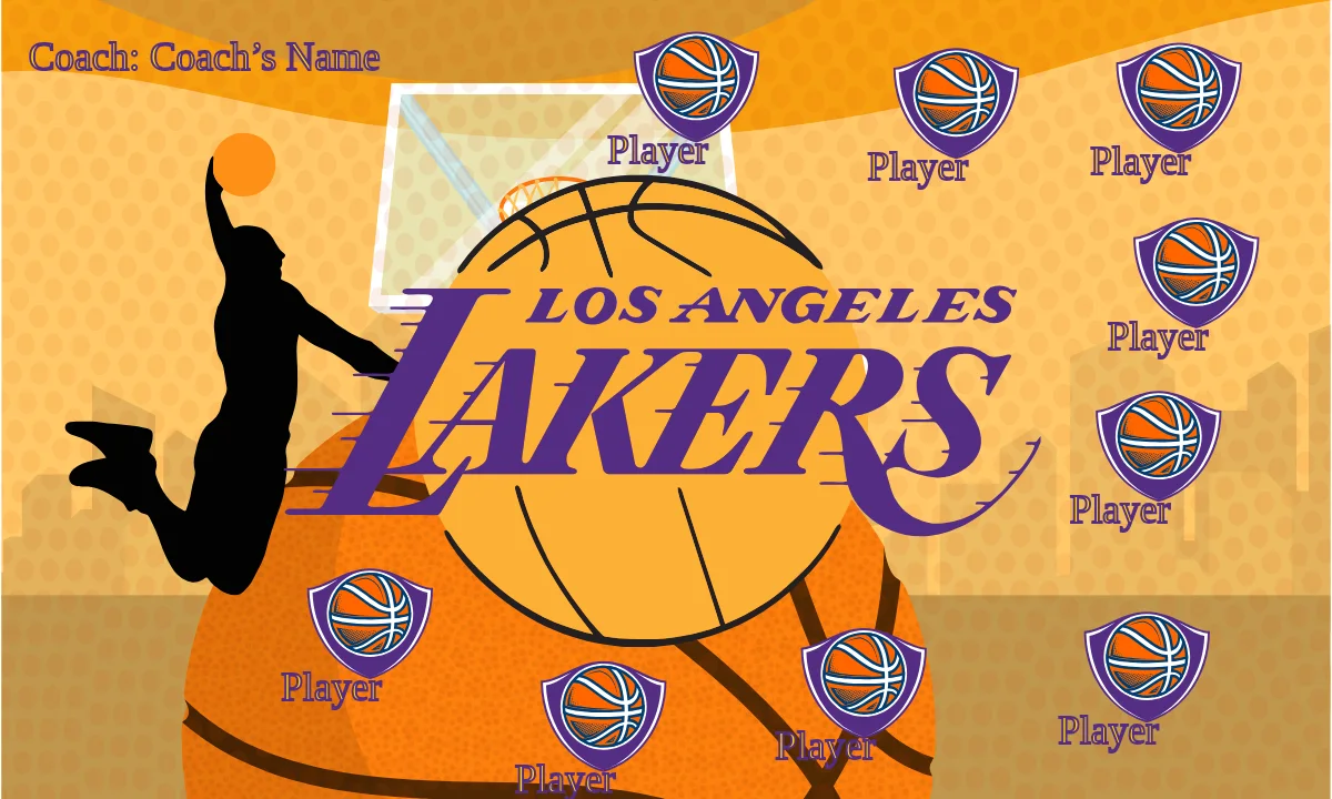 Los Angeles Lakers Basketball Banner 1 duke basketball banner images