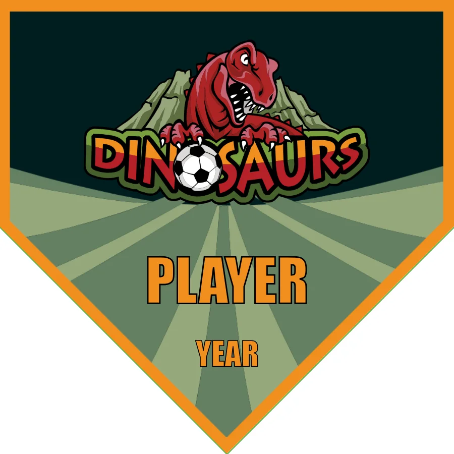 Dinosaurs 2 Soccer Banner-soccer-sideline-banners-picture