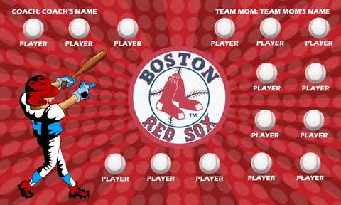 Red Sox 5 Softball Banner-banners-for-softball-images