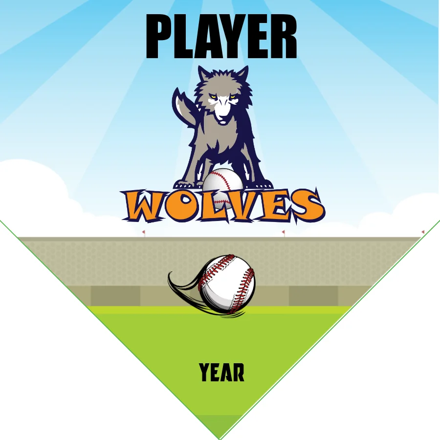 Wolves 1 Softball Banner-softball-banners-templates-picture