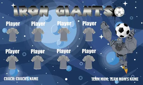 Iron Giants Soccer Banner-soccer-banner-stand-pvc