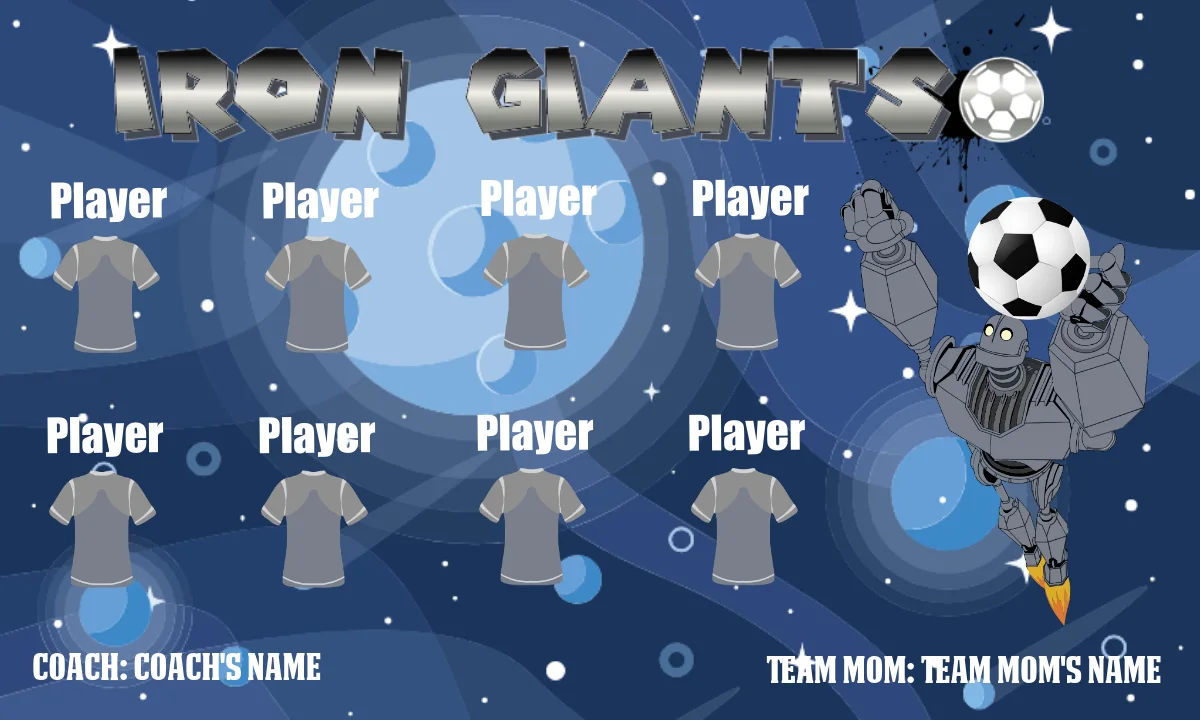 Iron Giants Soccer Banner-soccer-banner-stand-pvc