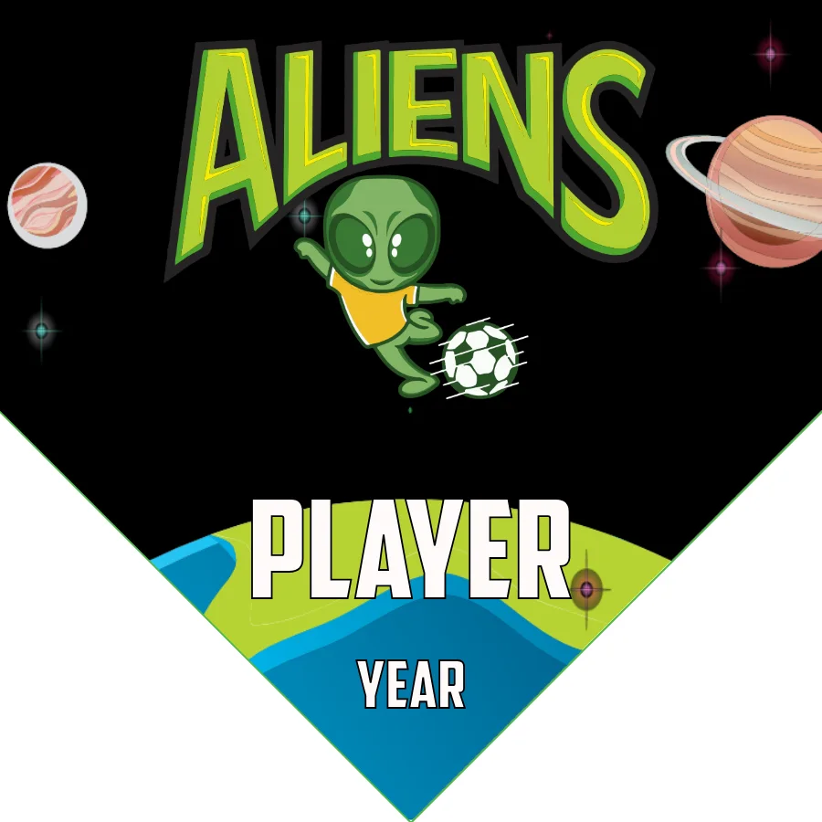 Aliens 2 Soccer Banner-ninja-soccer-banners-picture