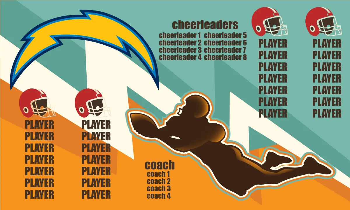 San Diego Chargers Football Banner fantasy football championship banner images