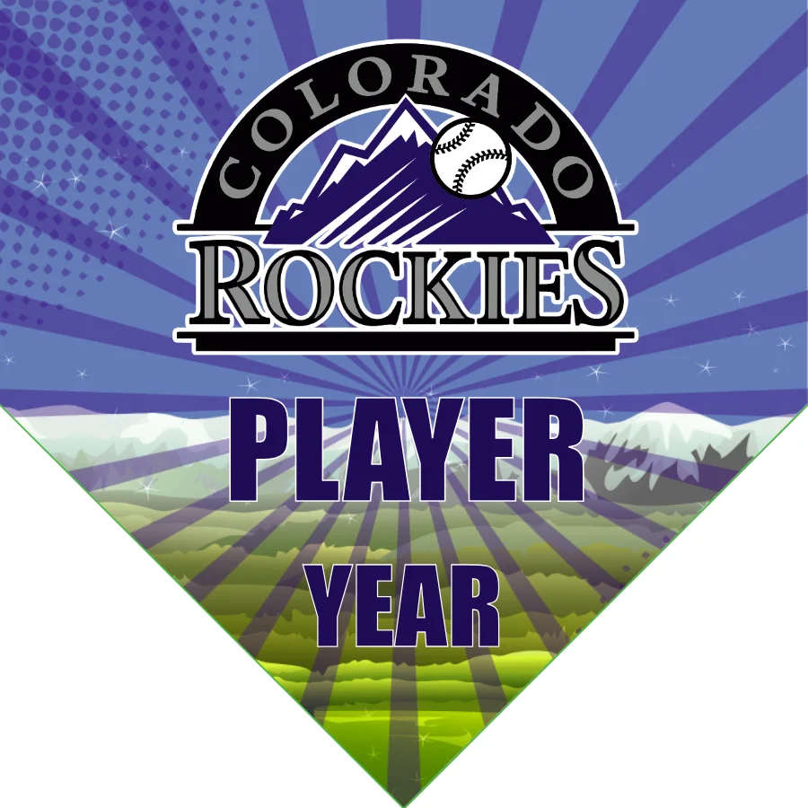Colorado Rockies 2 Baseball Banner-baseball-player-banners-images