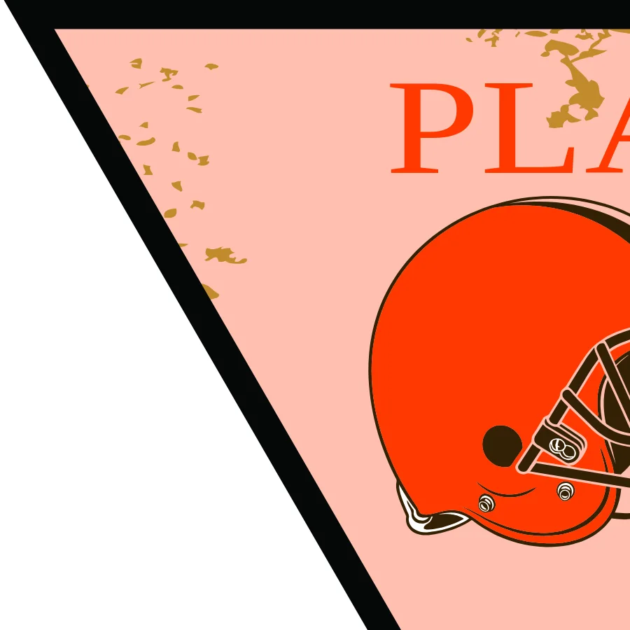 Cleveland Browns 1 Football Banner