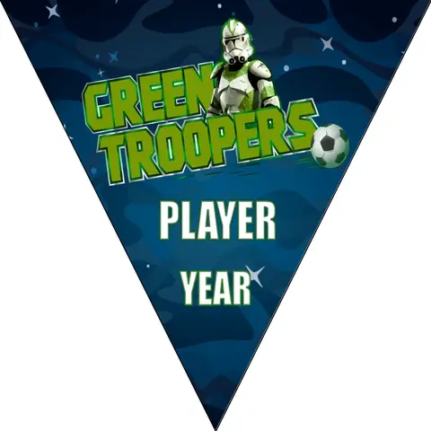 Troopers Green Soccer Banner--soccer-ball-banner-picture