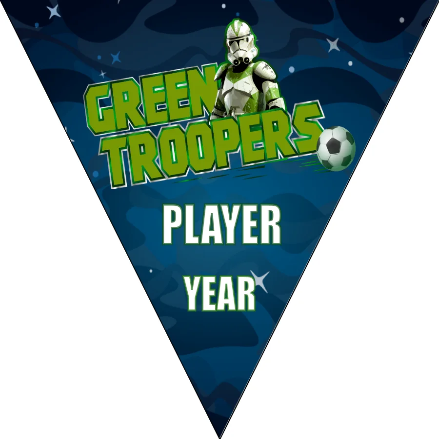 Troopers Green Soccer Banner--soccer-ball-banner-picture