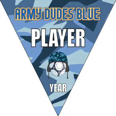 Army Dudes Blue Soccer Banner-soccer-banners-picture