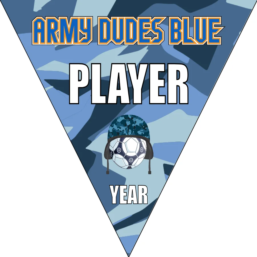 Army Dudes Blue Soccer Banner-soccer-banners-picture