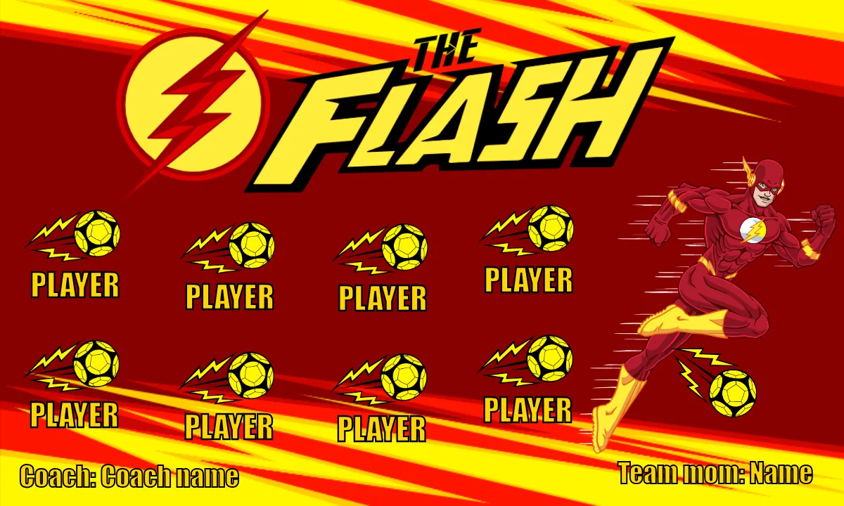 The Flash Soccer Banner-soccer-team-banner-ideas-picture