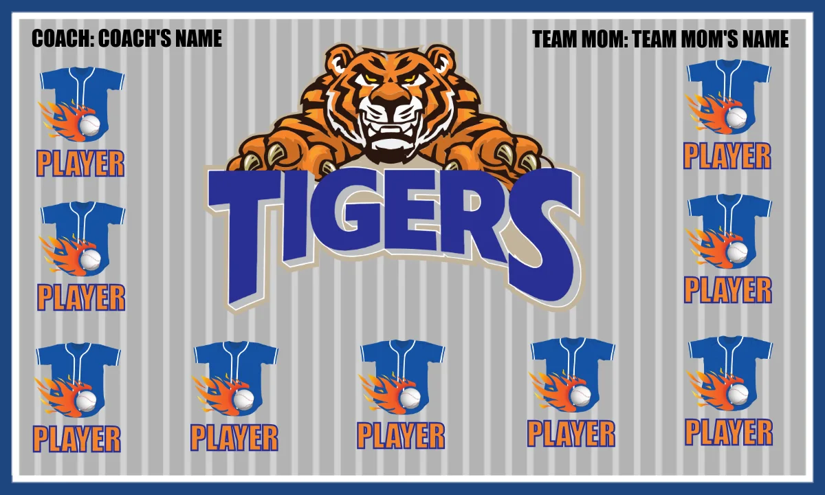 Tigers 2 Softball Banner
