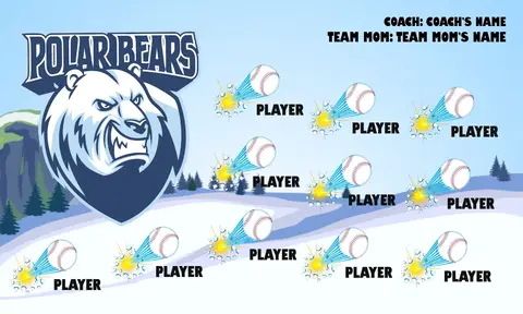 Polar Bears Softball Banner-softball-banners-orange-county-images