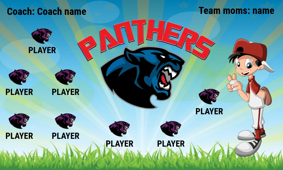 Panthers 1 Softball Banner-best-softball-banners-picture