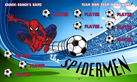 THE SPIDERMEN 2 Soccer Banner-soccer-team-banner-picture