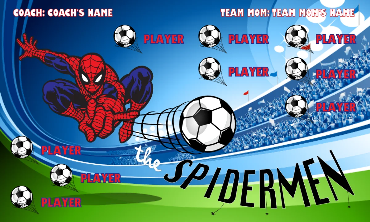 THE SPIDERMEN 2 Soccer Banner-soccer-team-banner-picture