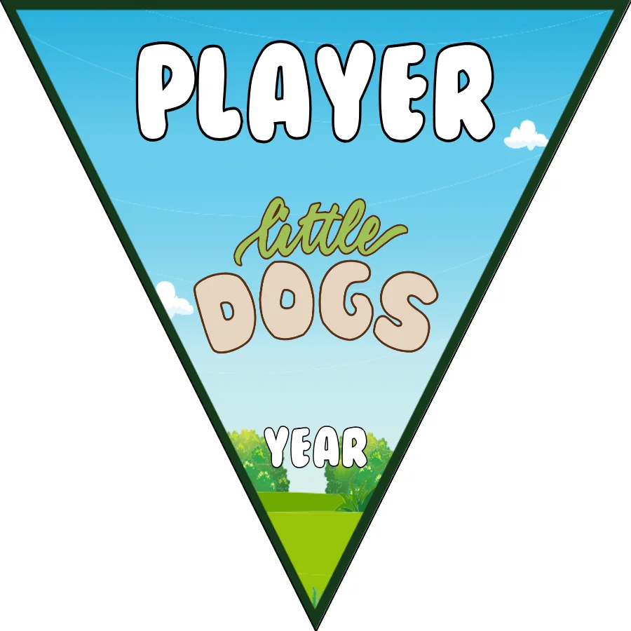 Little Dogs Soccer Banner-soccer-banners-flags-picture