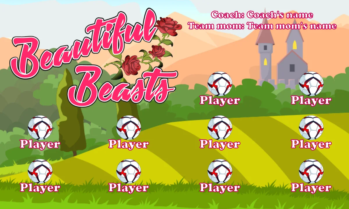 Beautiful Beasts 1 Soccer Banner-soccer-banners-fast-picture