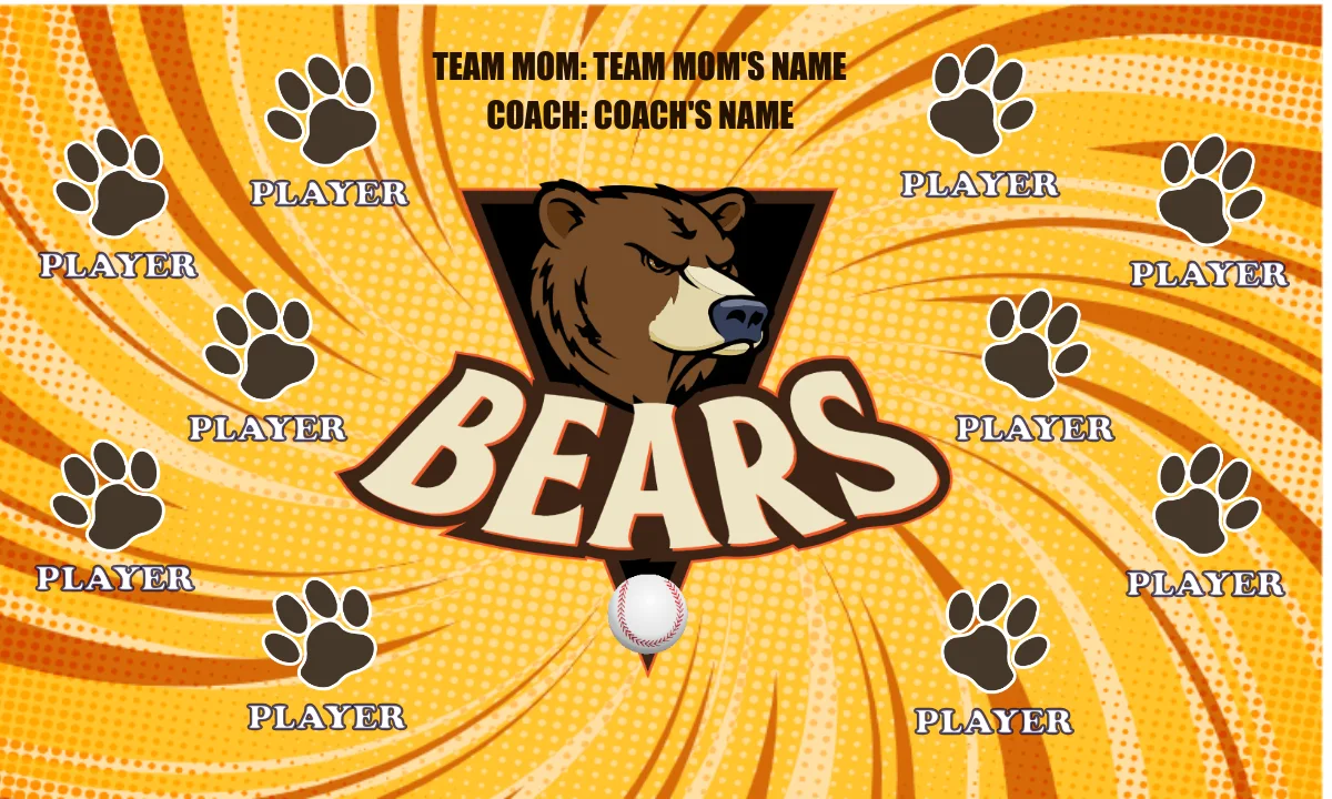 Bears 8 Softball Banner