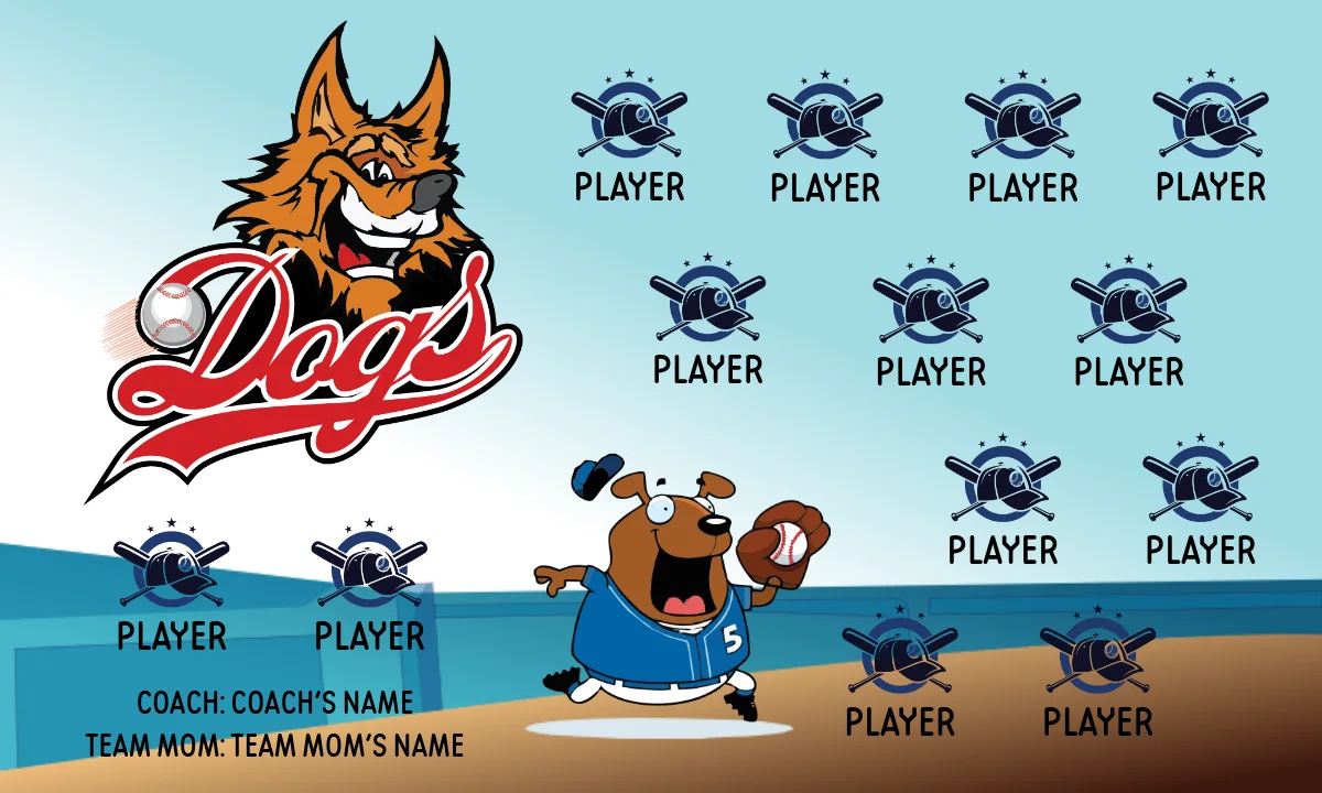 Dog2 Softball Banner-homemade-softball-banners-picture