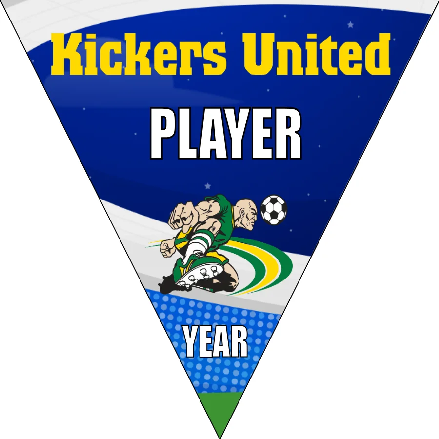 Kickers United 2 Soccer Banner-soccer-banner-printing-picture