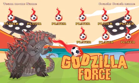 Godzilla Force Soccer Banner-soccer-six-banner-picture
