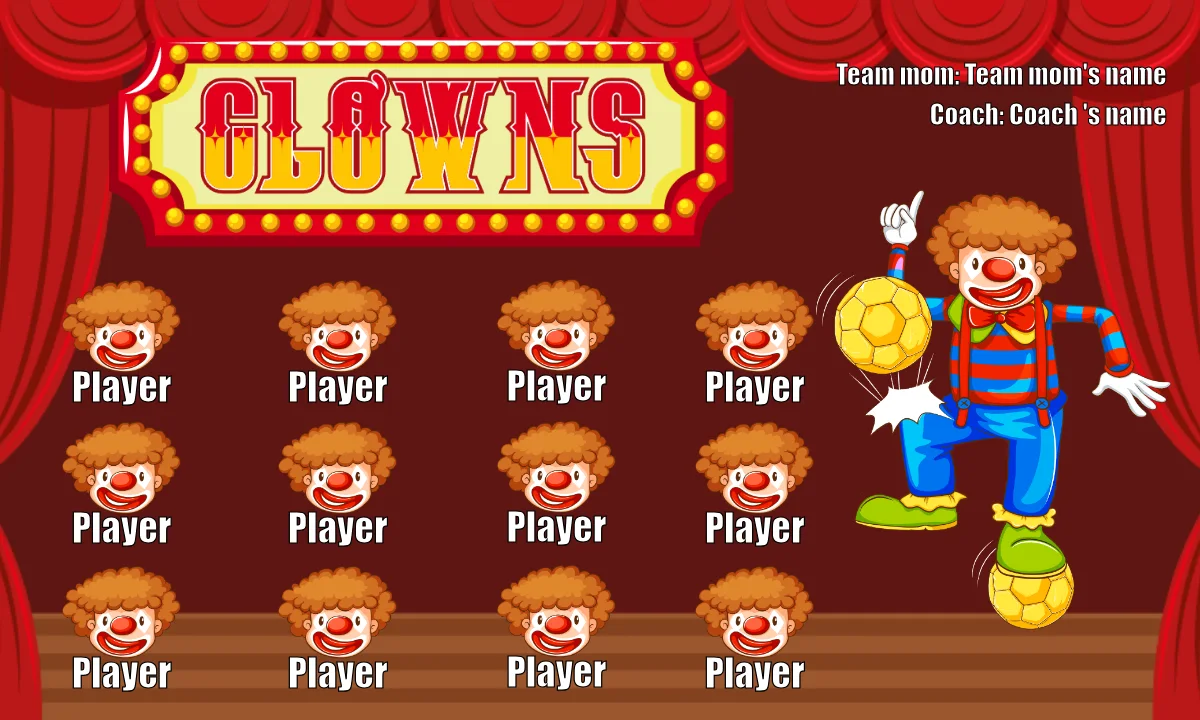 Clowns Soccer Banner soccer-soccer-banners-san-diego-picture