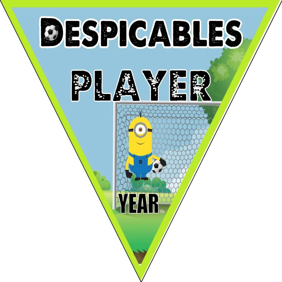 Despicables 1 Soccer Banner-nightmares-soccer-banner-picture