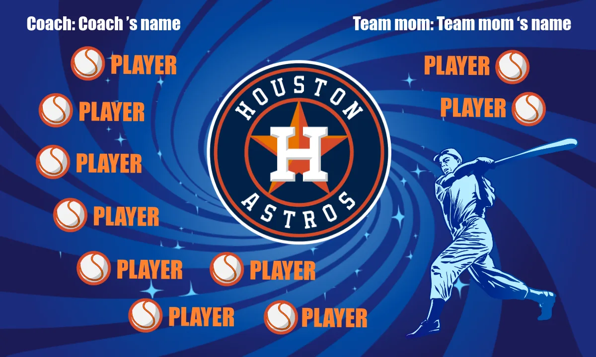 Houston Astros Baseball Banner-baseball-flags-and-banners-images