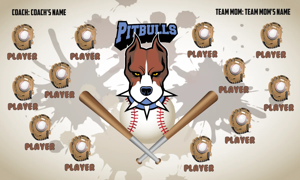 Pitbulls Softball Banner-vinyl-softball-banners-picture