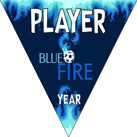 Blue fire Soccer Banner-make-soccer-banner-picture
