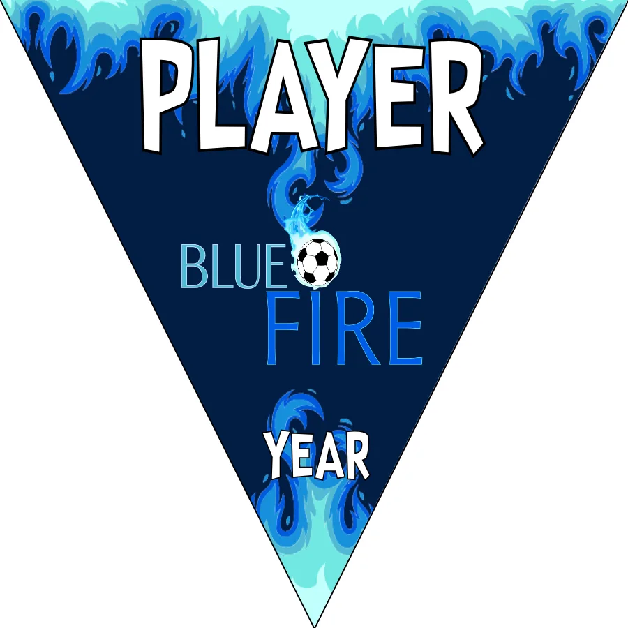 Blue fire Soccer Banner-make-soccer-banner-picture