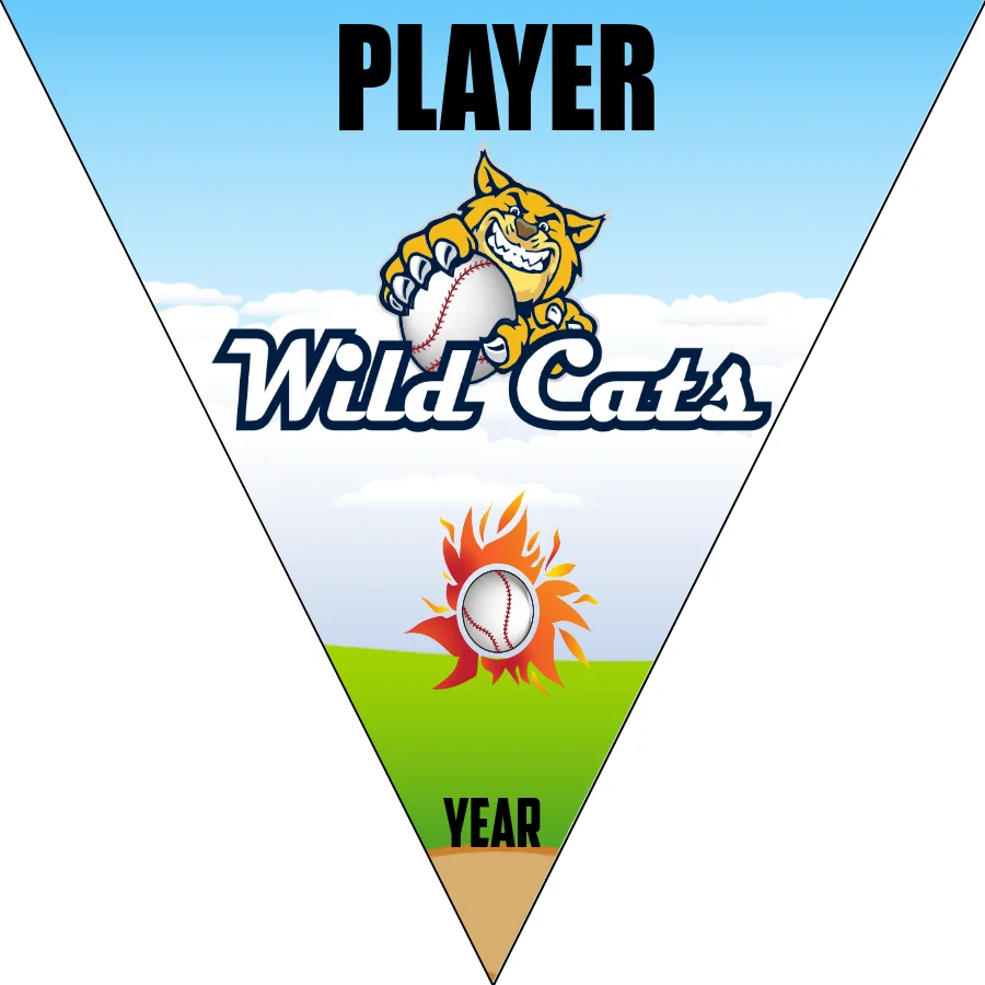 Wild Cats 1 Softball Banner-free-softball-banner-templates-picture