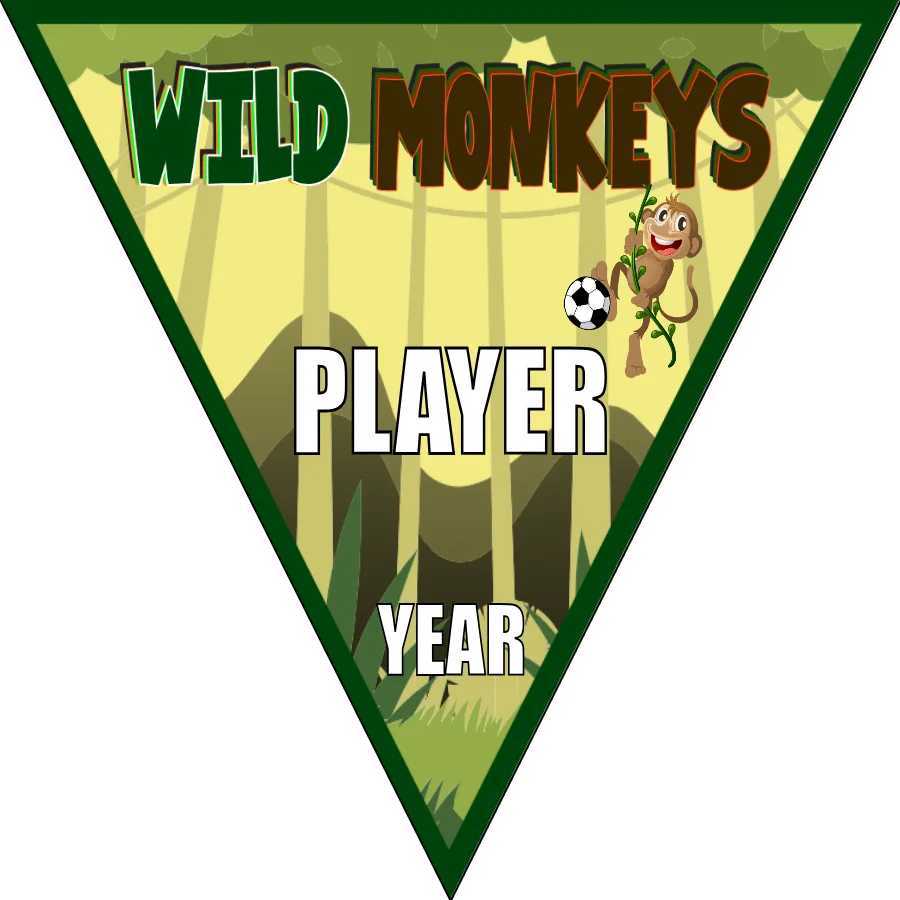 Monkeys Wild Soccer Banner-soccer-banner-stand-picture