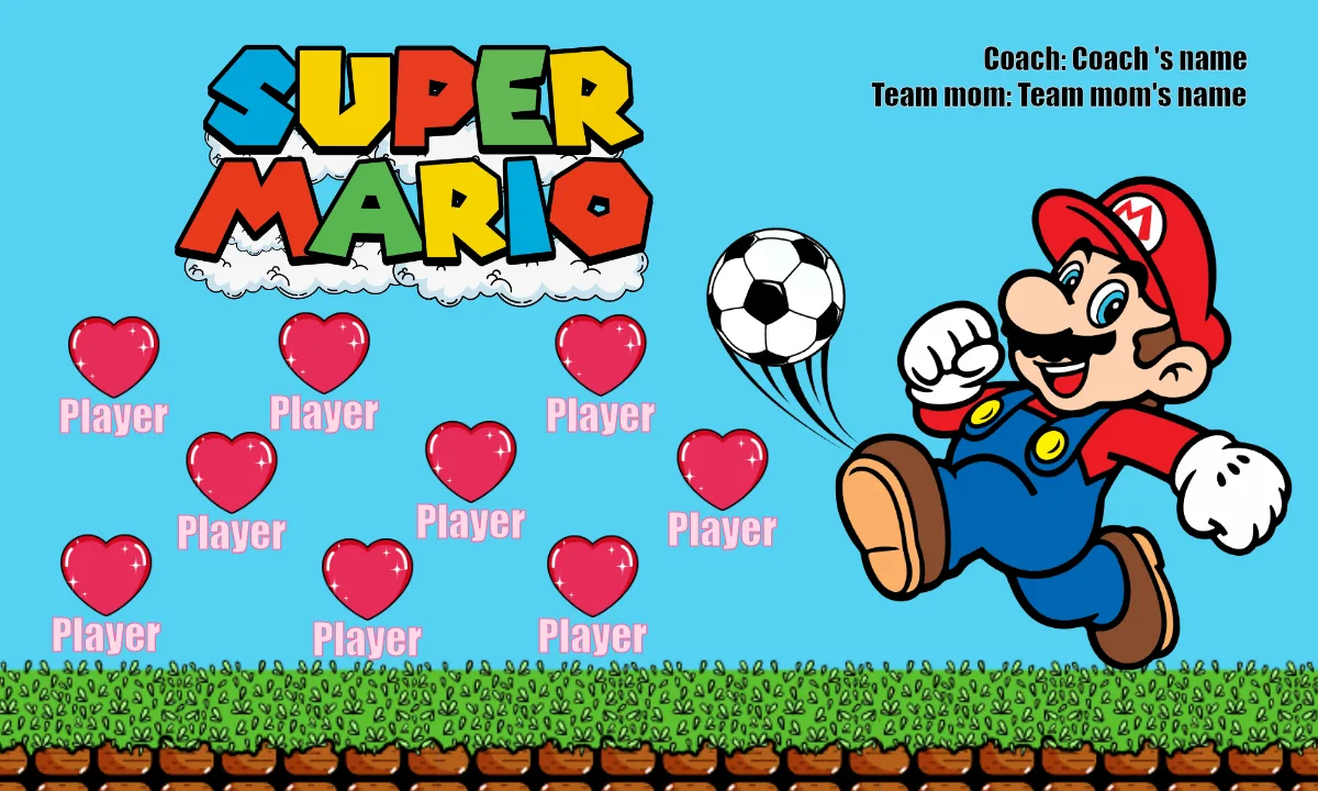 Super Mario Soccer Banner-soccer-banner-stand-pvc-picture