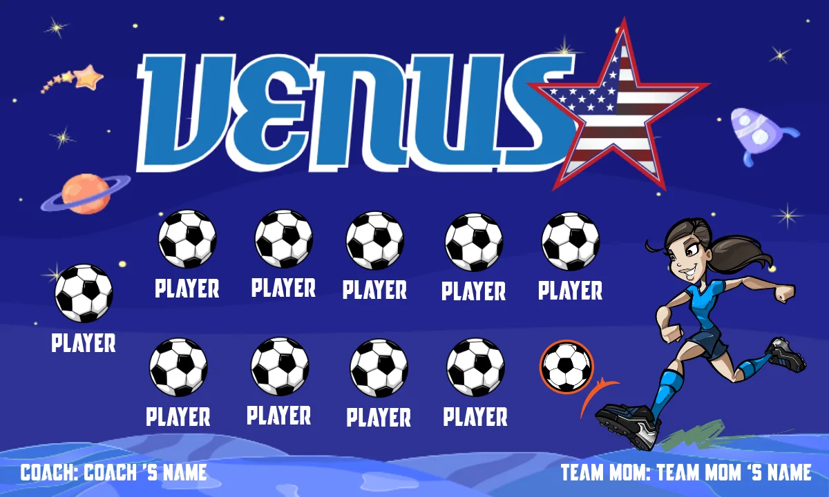 Venus Soccer Banner-soccer-banner-and-stand-picture